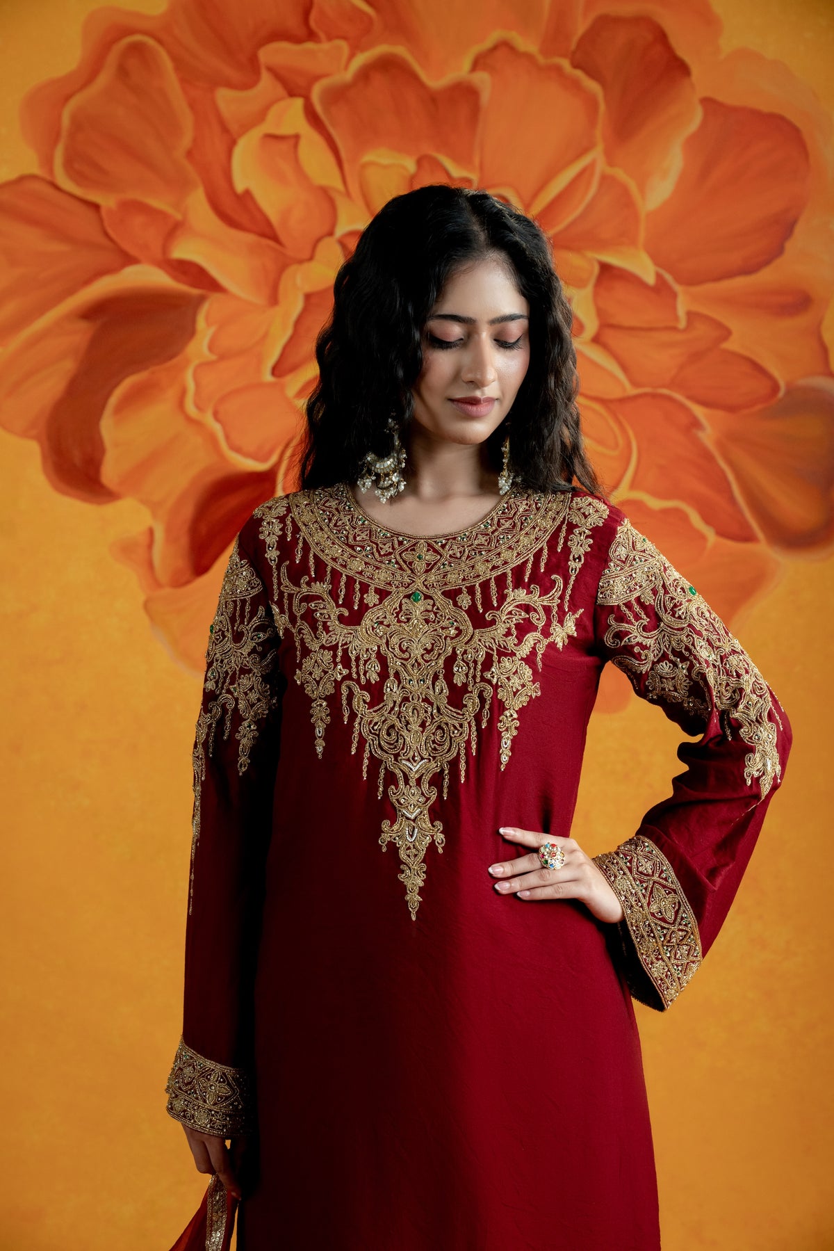 Surkh Suit Set - Divya Upadhya