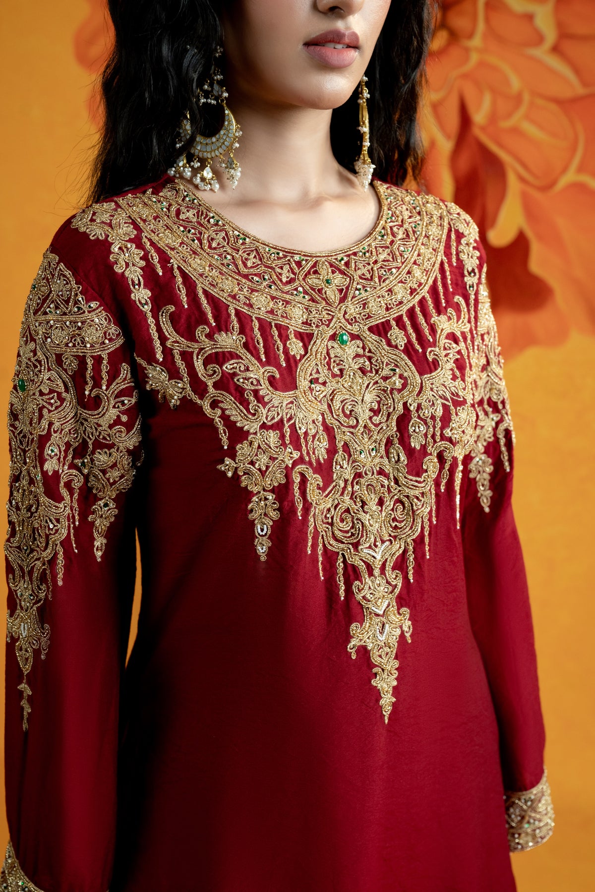 Surkh Suit Set - Divya Upadhya