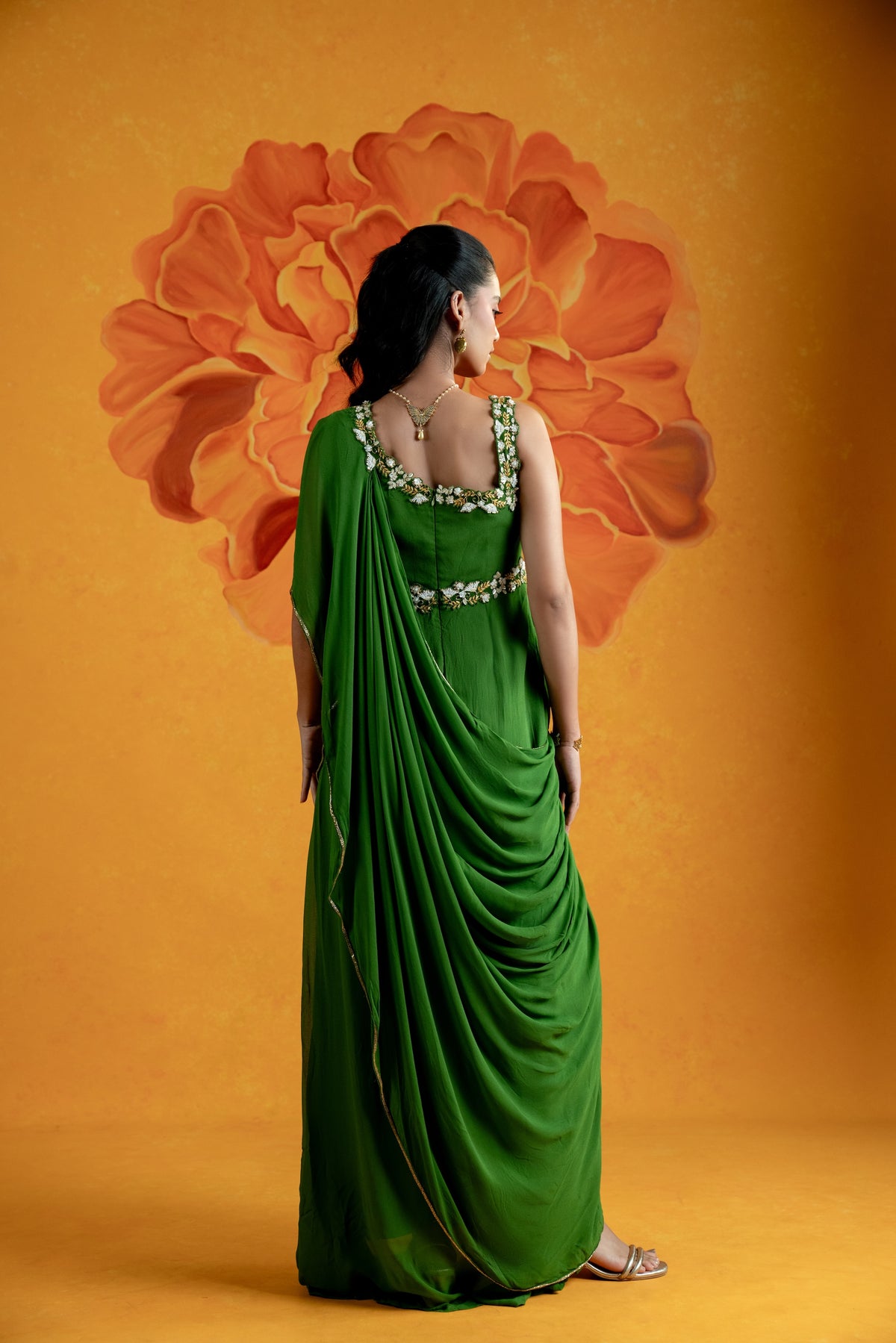 Myra Gown (Green) - Divya Upadhya