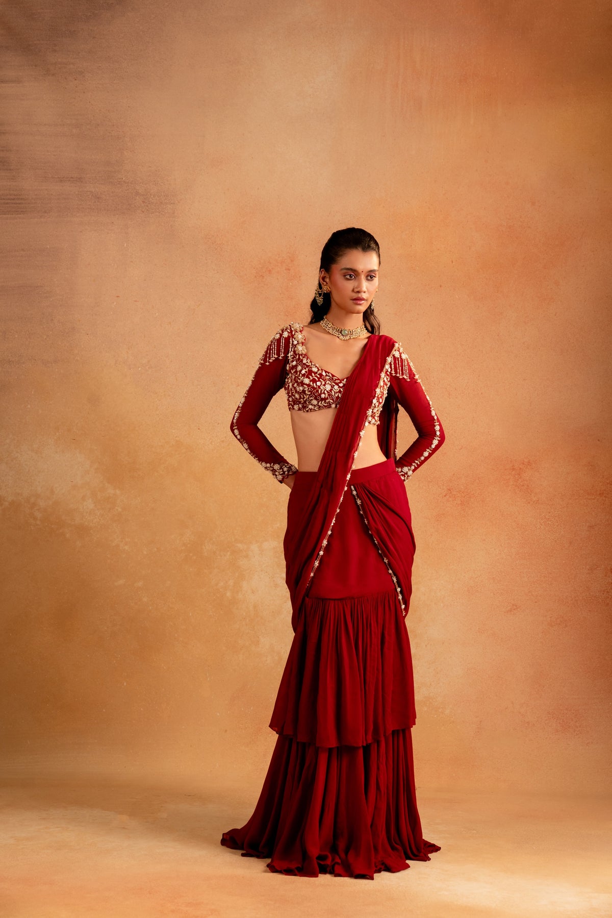 Ruby Noor Saree - Divya Upadhya