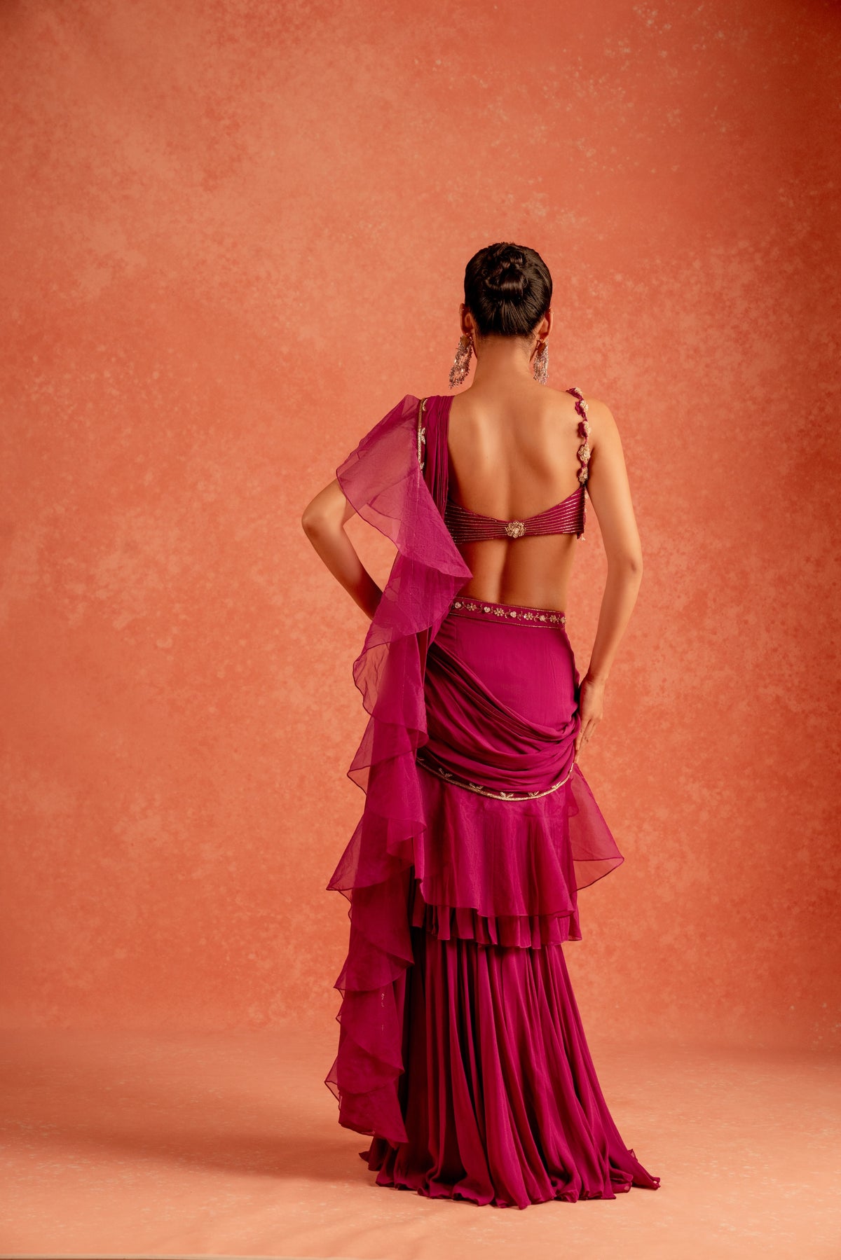 Violet Haze Saree - Divya Upadhya