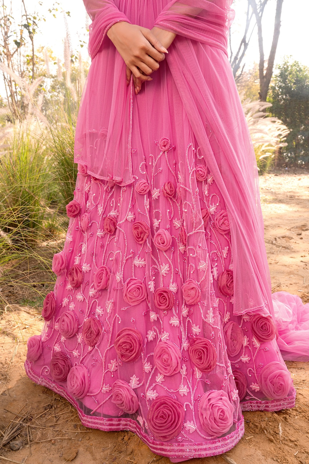 Rosé Reverie Lehenga