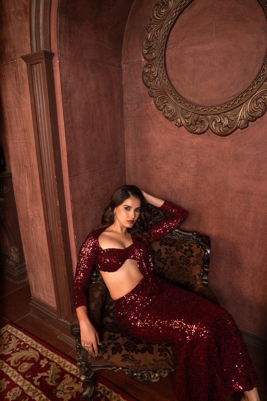 Ruby Luxe Saree