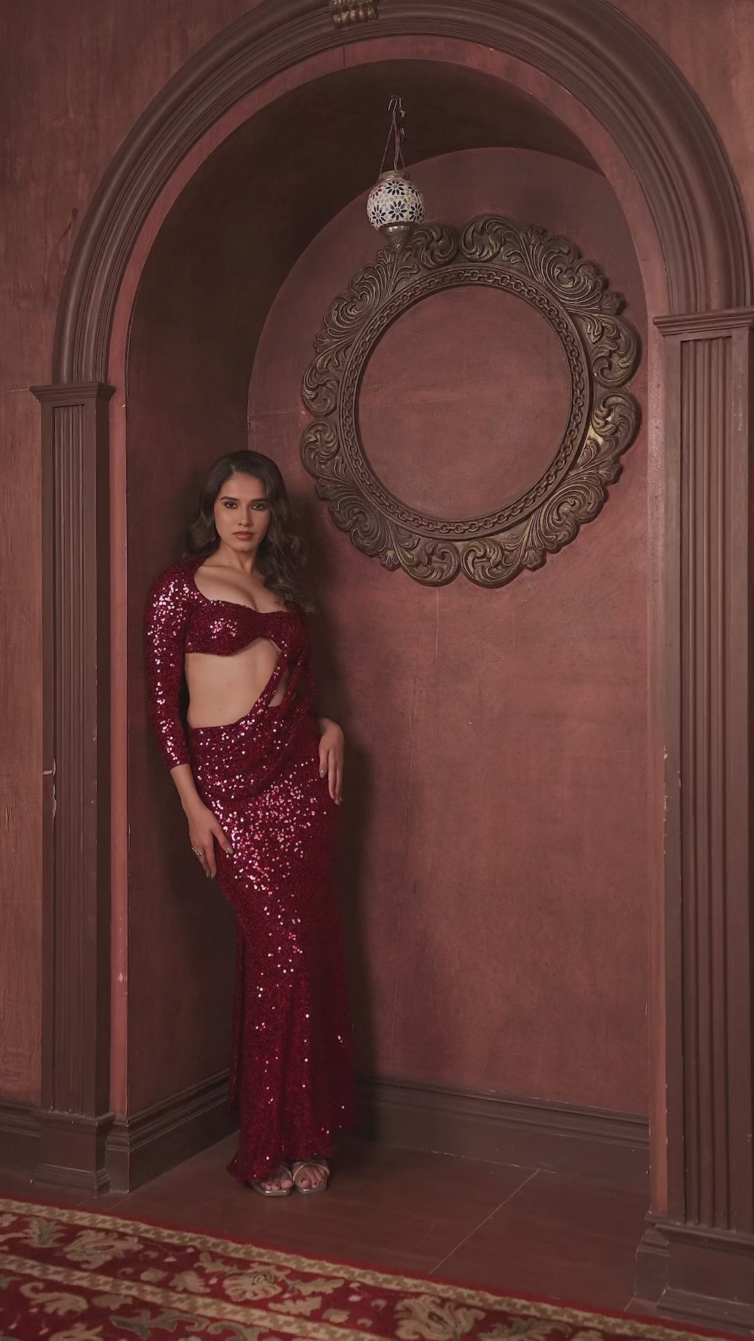 Ruby Luxe Saree