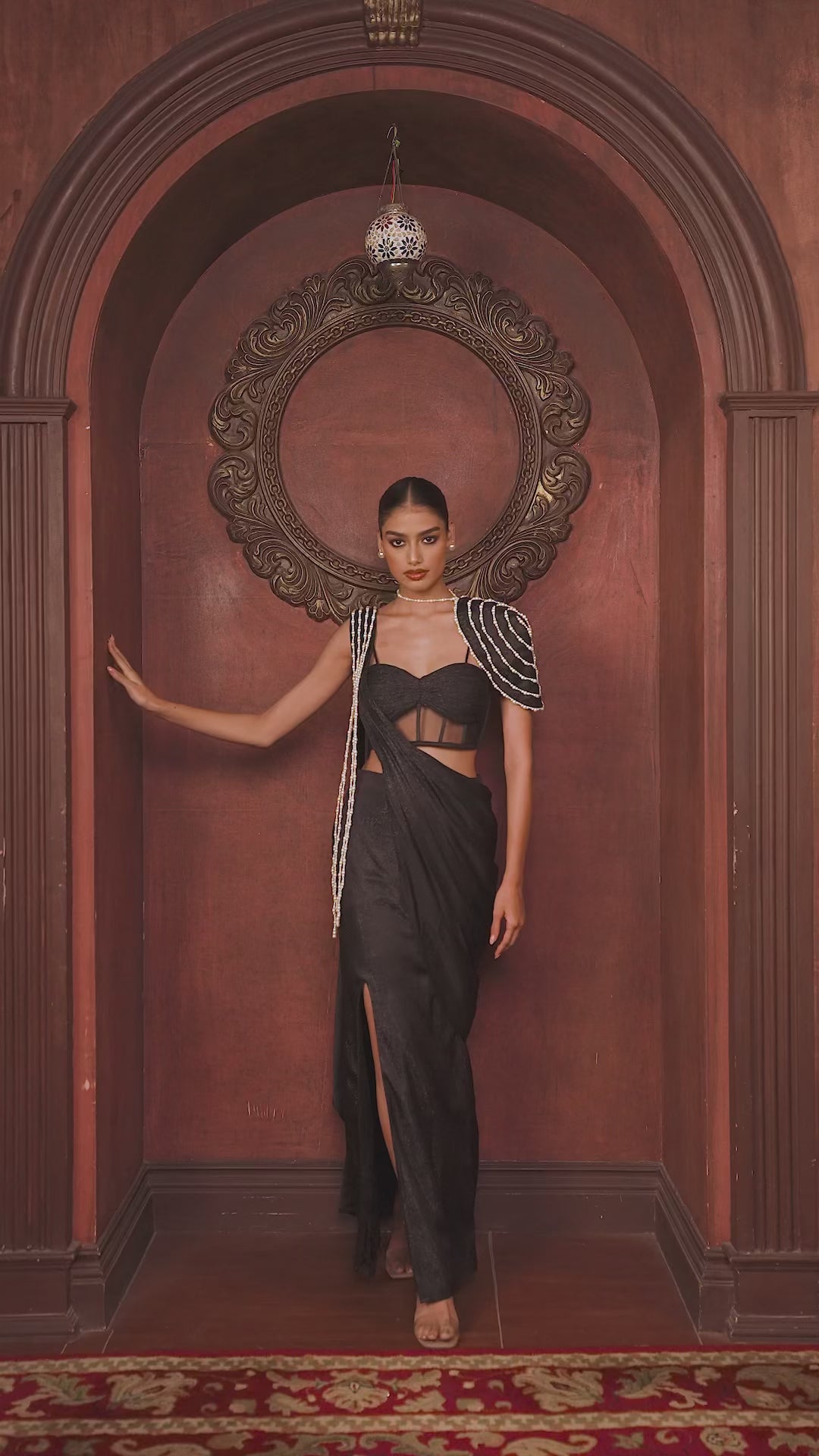 Midnight Pearl Saree