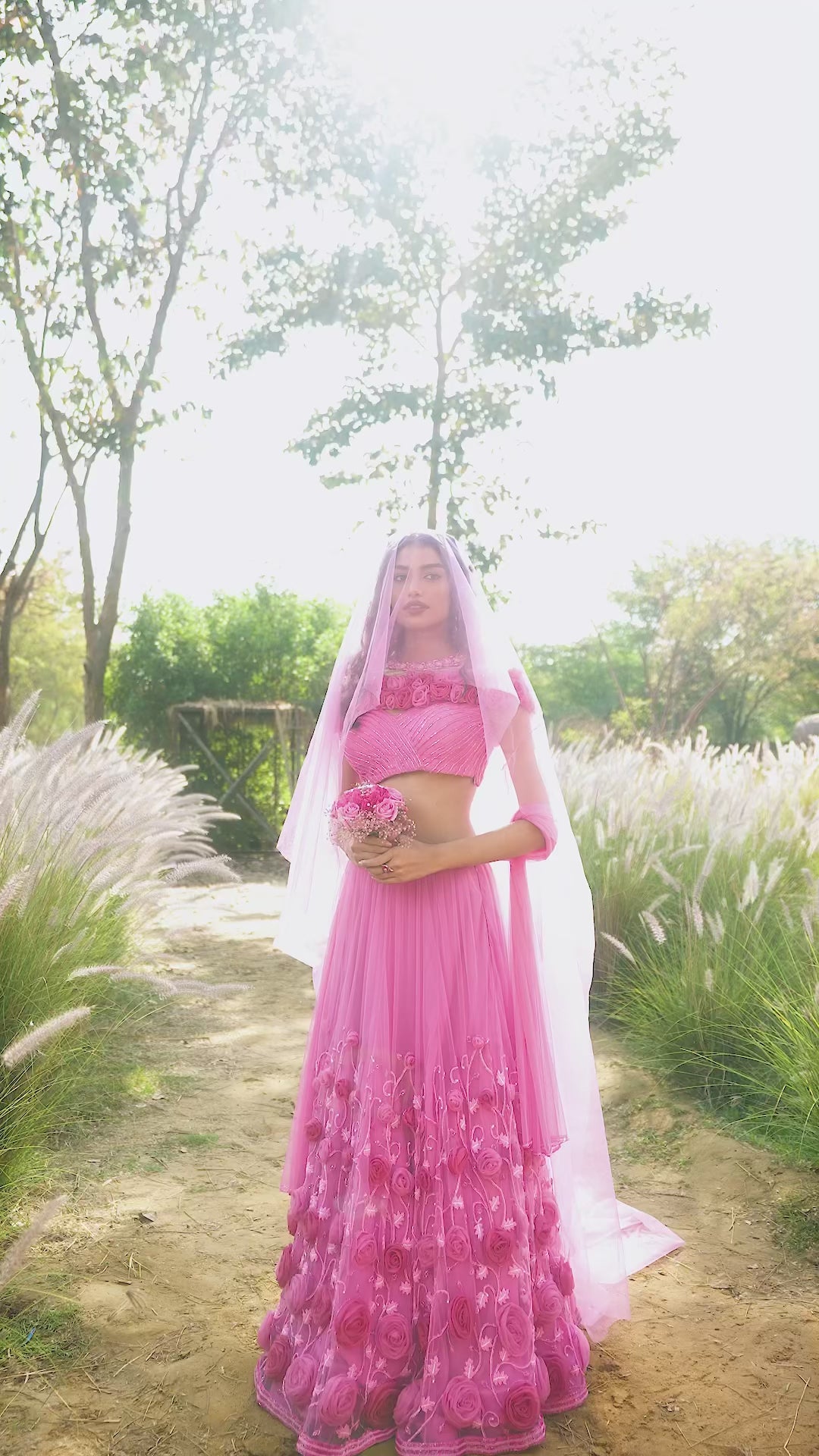 Rosé Reverie Lehenga
