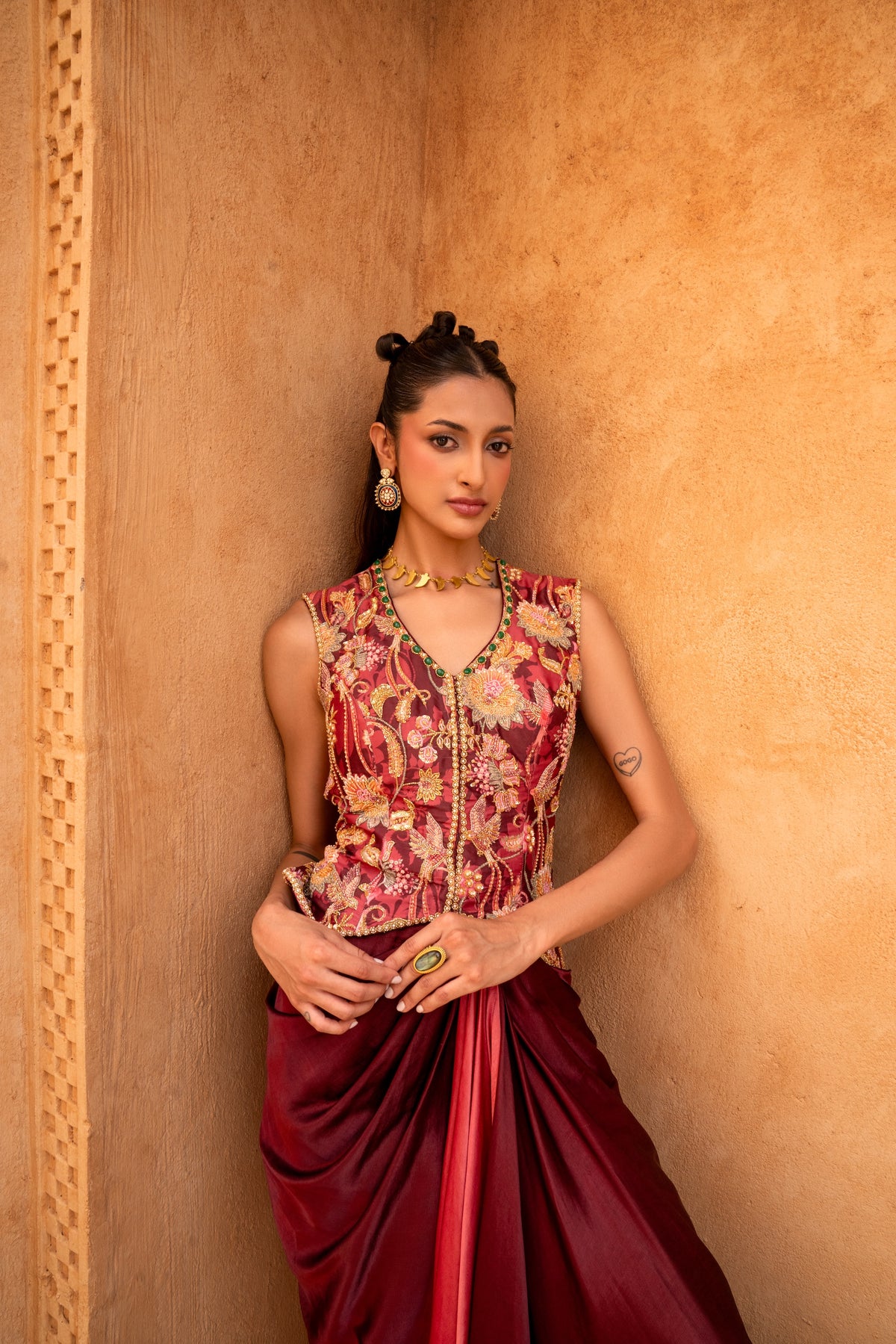 Mehreen Indowestern set - Divya Upadhya