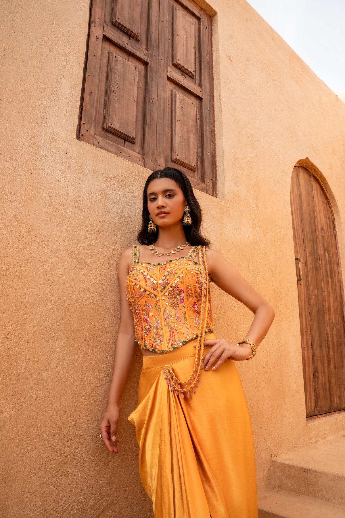 Riyana Indowestern set - Divya Upadhya