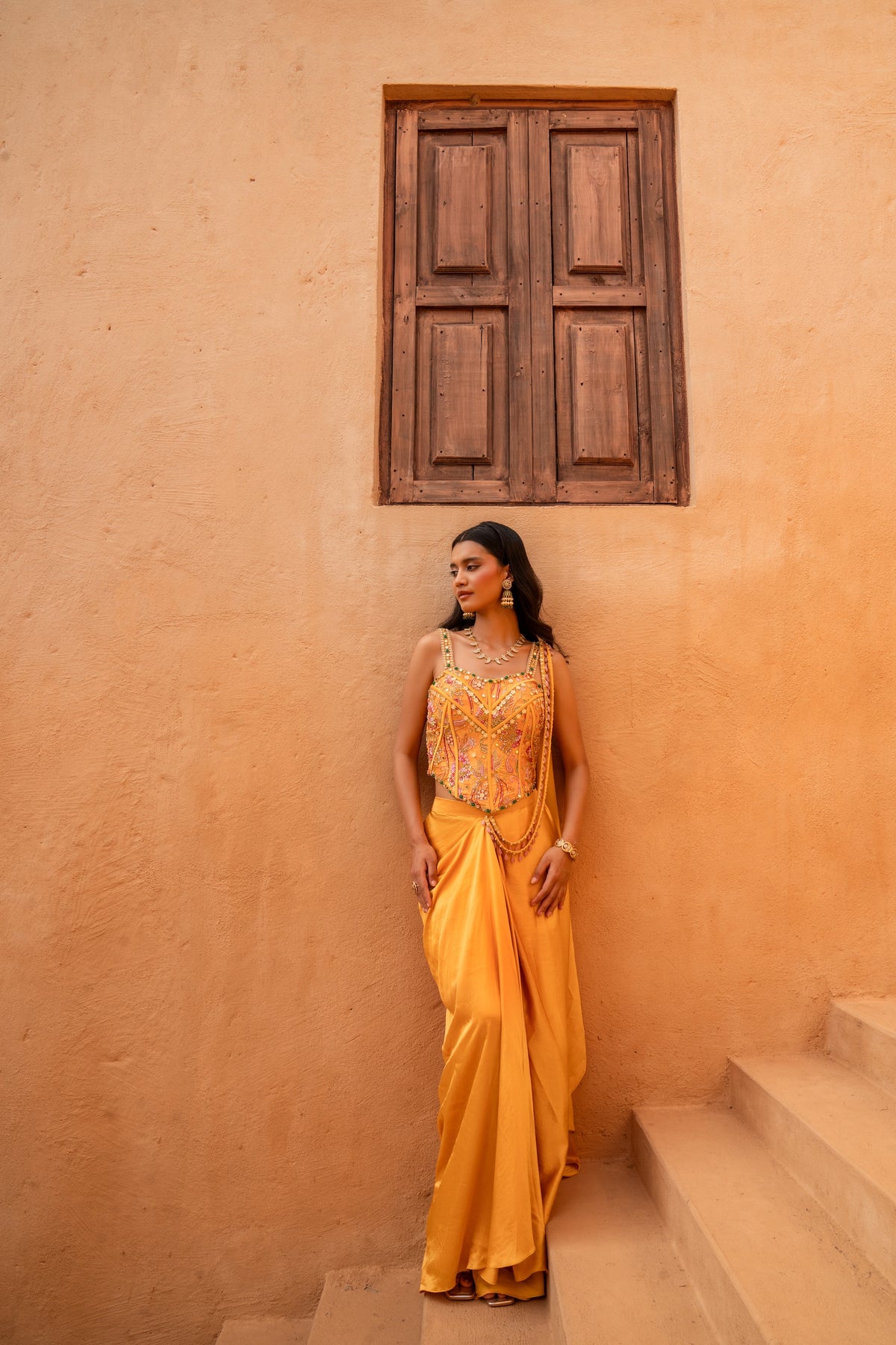Riyana Indowestern set - Divya Upadhya