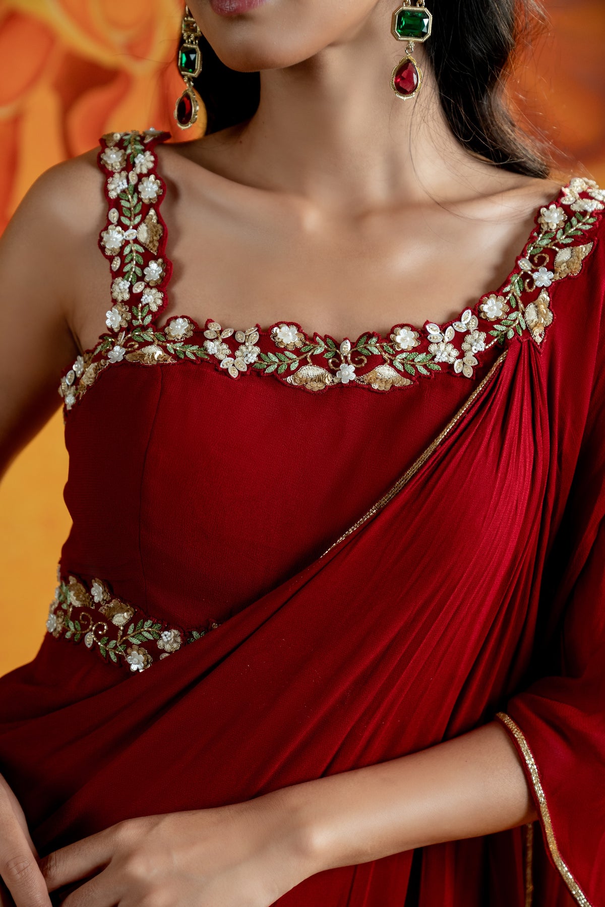 Myra Gown (Red) - Divya Upadhya