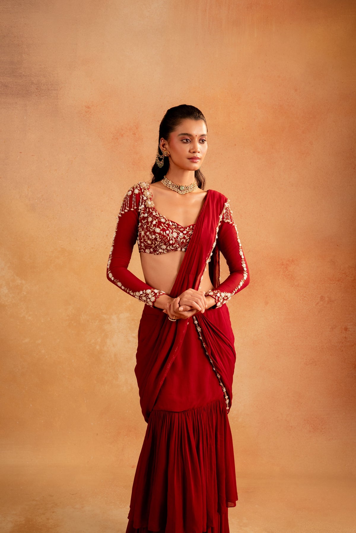Ruby Noor Saree - Divya Upadhya