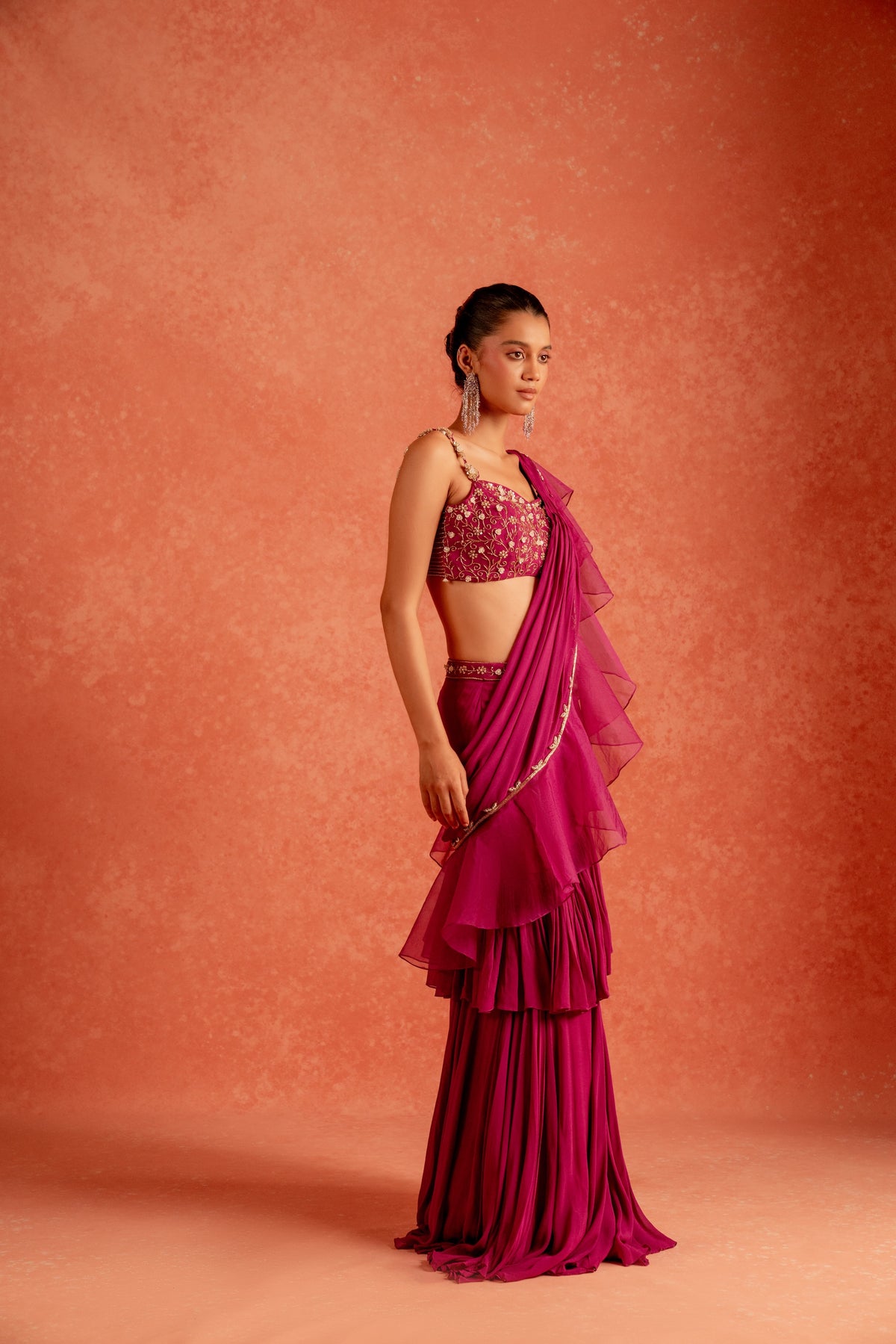Violet Haze Saree - Divya Upadhya