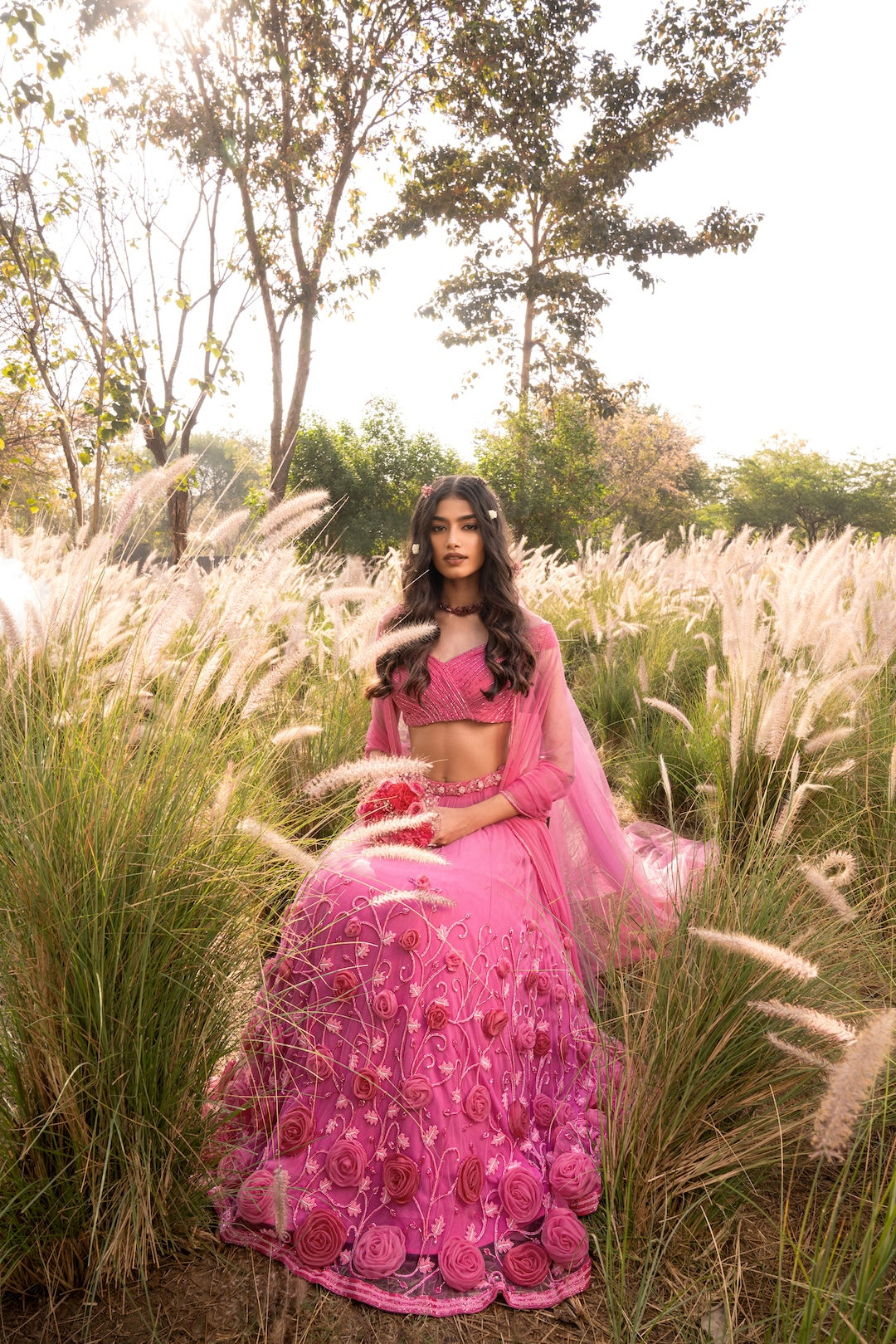 Rosé Reverie Lehenga