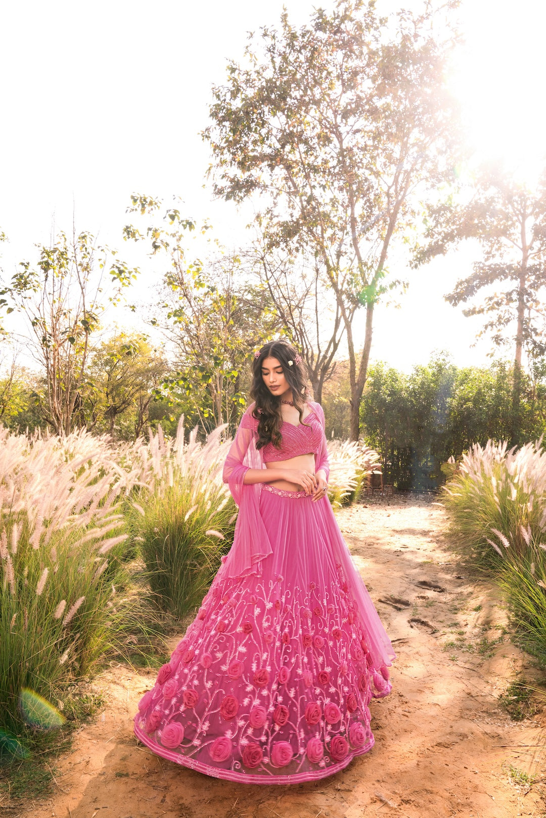 Rosé Reverie Lehenga