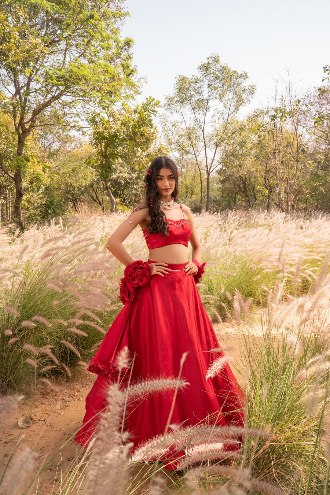 Rouge Bloom Lehenga