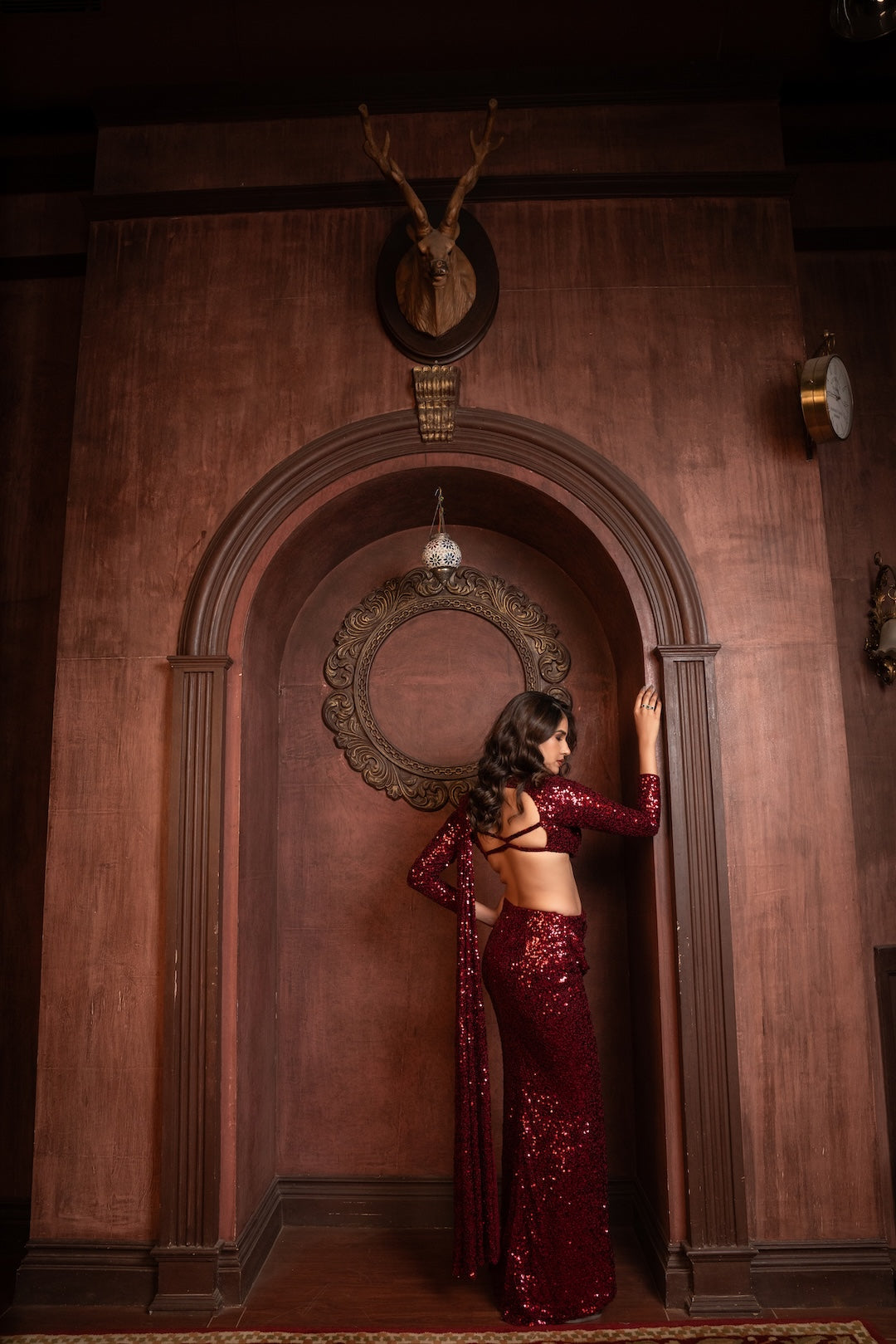 Ruby Luxe Saree